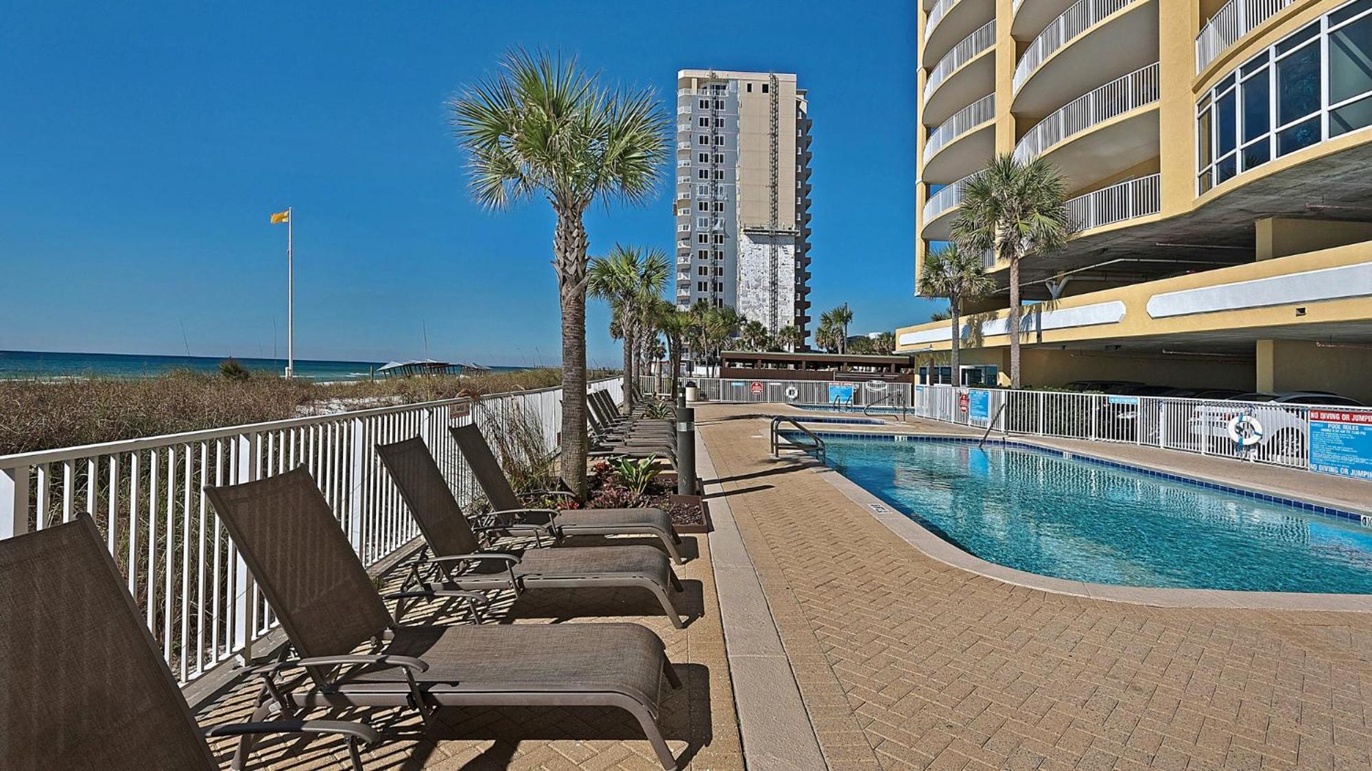 Parking Included-Beachfront 2Bd Ocean Villa! Gorgeous Amenities, Private Complex Panama City Beach Dış mekan fotoğraf