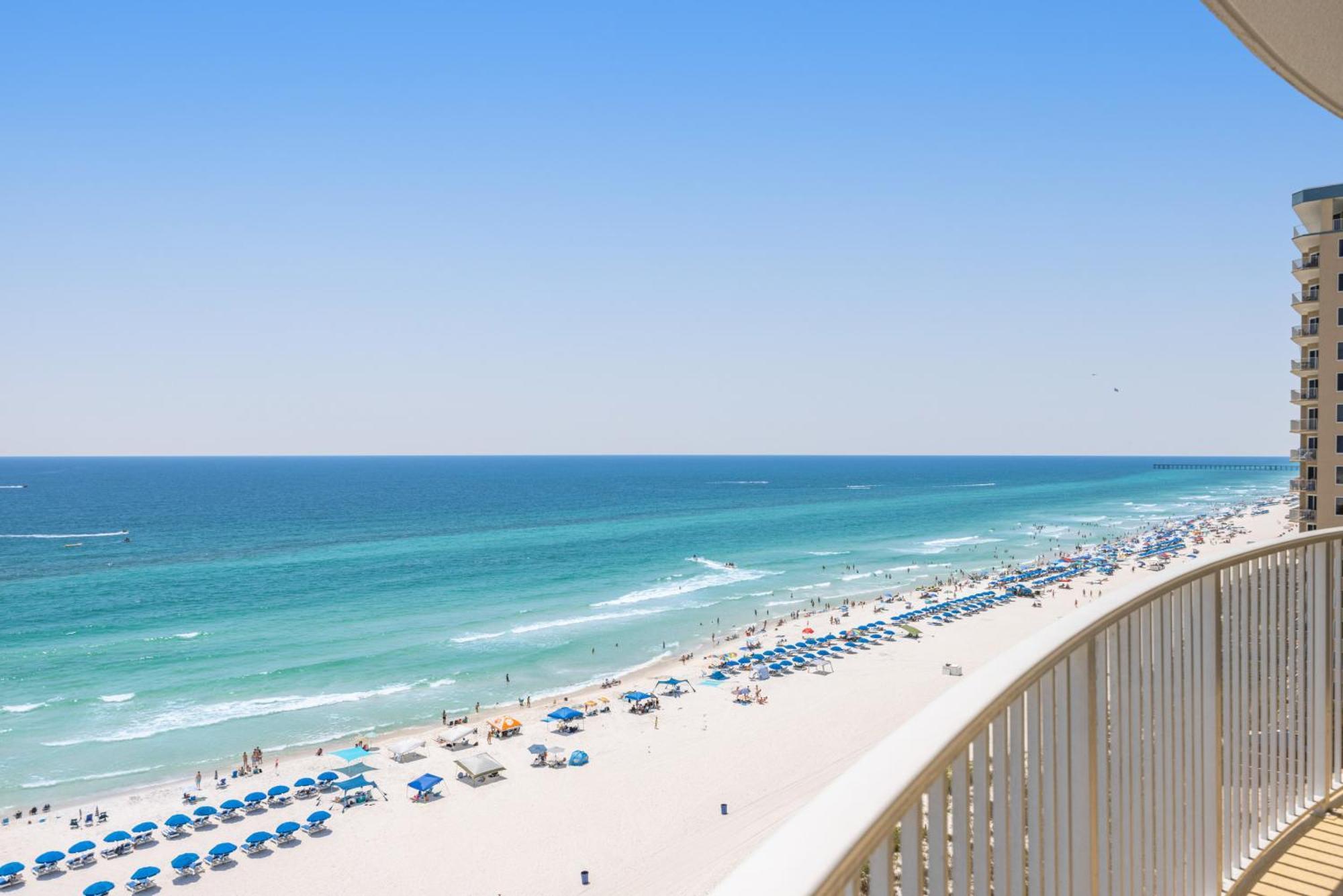 Parking Included-Beachfront 2Bd Ocean Villa! Gorgeous Amenities, Private Complex Panama City Beach Dış mekan fotoğraf